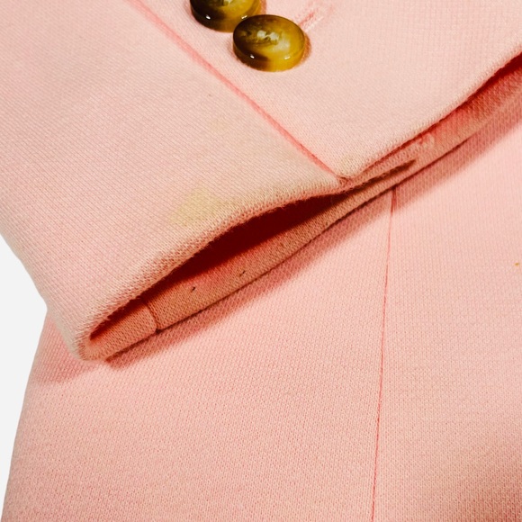 Talbots Petite Aberdeen Cotton Blend Pink Blazer - Picture 6 of 14